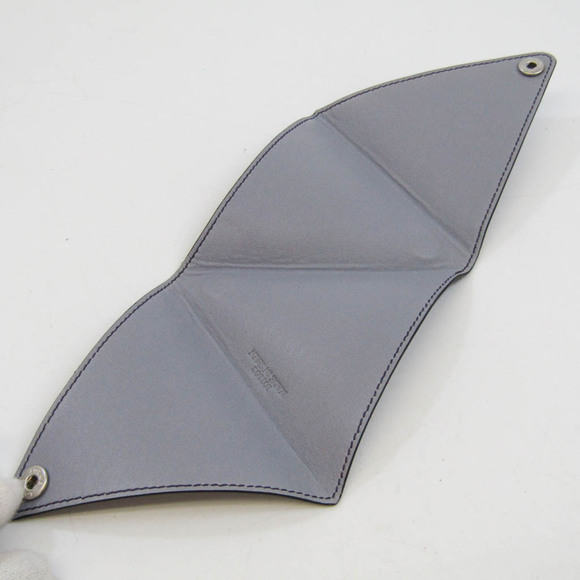 Loewe Triangle Men,Women Leather Coin Purse/coin Case Purple - Picture 4 of 8